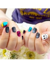 プルミエ ネイル(Premier Nail)/お持込み☆ハロウィン！つぎはぎ
