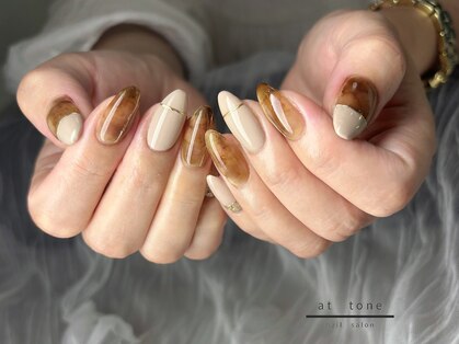 nail salon at tone【フィルイン/ニュアンス/定額/ネイル】の写真