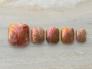 ルフトエーデ(LUFT Ode)/【Foot Art 10】Red艶ネイル