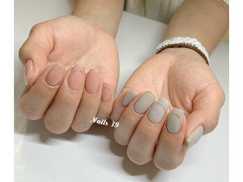 ネイルズサンキュー(Nails 39)/2色&シンプルデザイン！！