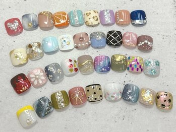 キャンアイドレッシー 足利店(Can I Dressy)/☆フット親指アート2本☆ ￥7000