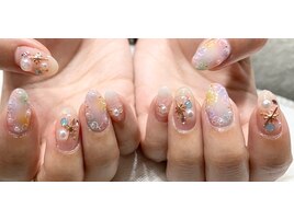 パステルグラデーションネイル