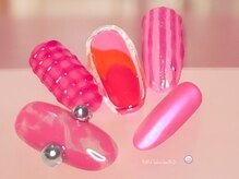 ネイリックス 栄ガスビル(NAILX)/ビビッドピンクネイル