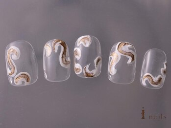 アイネイルズ 吉祥寺店(I nails)/アンティークちぐはぐネイル