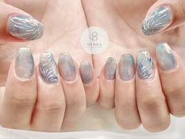 夏ニュアンスネイル