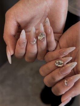 アトリエデザイン(atelier design)の写真/チップ/アクリルでの長さだし対応可◎すらりと伸びた美しい指先に♪長さだしクーポンもご用意ございます☆