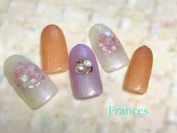 フランセス(Frances)/ホログラムチークネイル