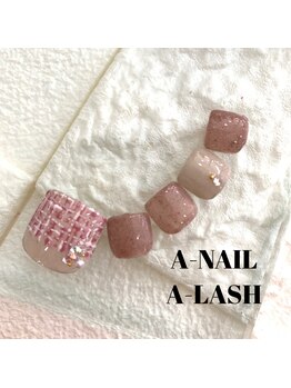 エーネイル エーラッシュ(A-NAIL A-LASH)/定額フットネイル