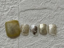 ネイルサロンキティ(nail salon Kitty)/FOOTネイル ¥9980 くすみカラー