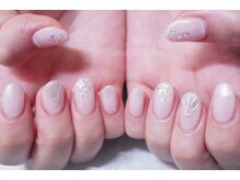 プチリリィ(Petit Lily)/ホワイトのマーメイドネイル