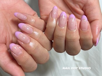 ネイルドットスタジオ 堺筋本町(NAIL DOT STUDIO)/ピンクカラーフレンチ