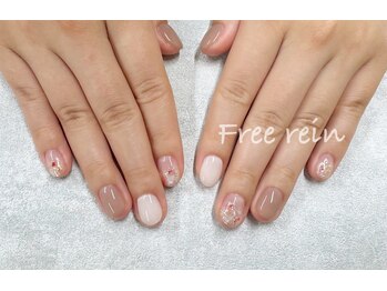 フリーレイン(freerein)/シンプルネイル/シェルデザイン