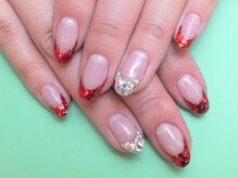 ネイルサロン ドレリッチ 大宮店(drerich)/【6990】キラキラフレンチ