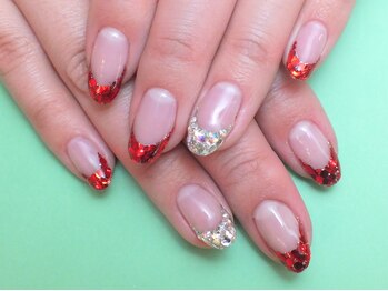 ネイルサロン ドレリッチ 大宮店(drerich)/【6990】キラキラフレンチ