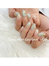 ネイルサロン アンド スクール アールジェイビー(Nailsalon&School Rjb)/シェルデザインで涼しげに♪