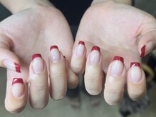 ネイル クランツ(nail kranz)/赤フレンチ