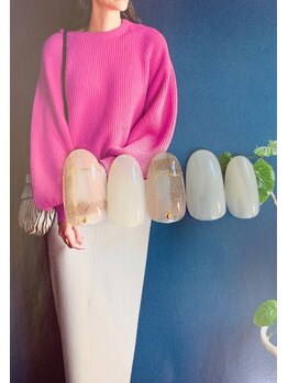 チェック柄ネイル