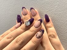テラスアヴェダ 心斎橋店(Terrace AVEDA)/パープルネイル