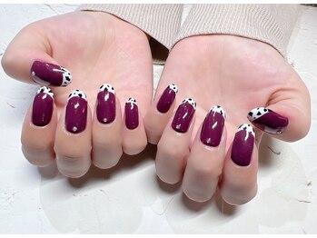 ネイルアンドアイラッシュサロン エスポアール(nail&eyelash salon espoir)/アニマル フレンチ 75分コース