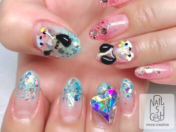 ネイルズガッシュ 溝の口店(NAILs GUSH)/3Dキャラ/サンリオ/キラキラ