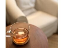 施術後は風舎さんのアフターティーで心がさらにゆるむひととき♪