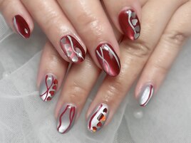 赤×水色の個性派マグネット