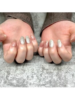 マグネットネイルグラデーション