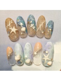 ビーチ風ネイル