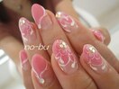 【OrderNail】手描きお花ネイル