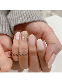 クリスマスネイル（枝ツリー）