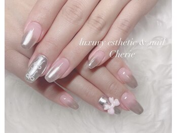 シェリエ(Cherie)/ミラーグラデ/リボン