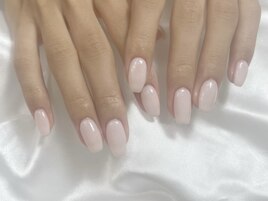 ピンクワンカラーネイル