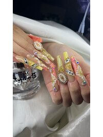 夏ギャルロングネイル