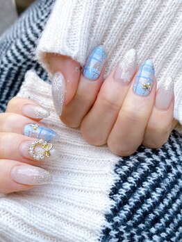 冬チェックネイル★