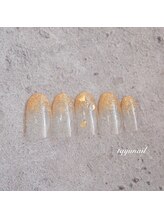 たゆ ネイル(たゆnail)/ラメグラハートネイル