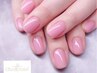 高光沢感☆肌なじみカラーも豊富!!うる艶美爪ワンカラー¥7200　