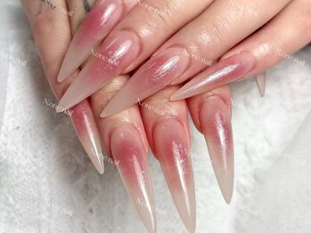 エヌワンネイル(N.one nail)の写真/チップの長さ出し+パーツ無制限付け放題¥14980♪韓国パーツも豊富★写真や画像の持ち込みOK[池袋駅徒歩5分]