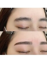  THE BALM one 北千住店【アイブロウ/眉毛/まつげパーマ/ネイル】/人気のストレート眉♪