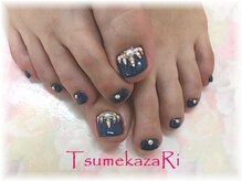ツメカザリ(TsumekazaRi)/ネイビー★フットジェル