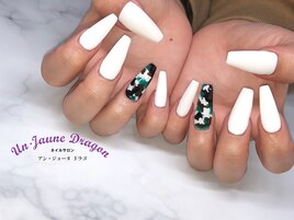 【ロングネイル】迷彩ネイル