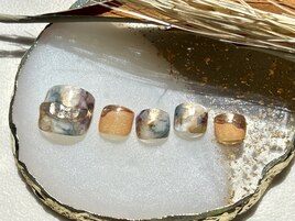 フットネイル/ニュアンス/ミラー