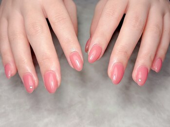 ブリスフルハピネス(Blissful happiness)/春ピンクワンカラーネイル