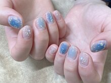ひまりネイル(ひまりnail)/チークネイル 水色～