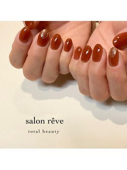 サロンリーベ(salon reve)/チェリーブラウン×先端ミラー