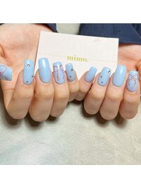 手描きリボンネイル