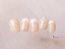 アイネイルズ 横浜EAST店(I-nails)/手書きレースリボンネイル