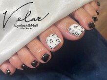 アイラッシュアンドネイル ヴェラール(Velar)/くすみカラーフットネイル☆