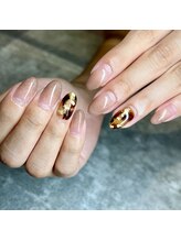 ダリア(Dahlia)/ラメグラデーションネイル