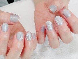 定額デザイン　フラワーネイル