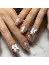 冬のリボンネイル